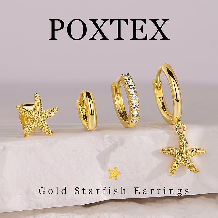 Small Gold Huggie Hoop Earrings Set for Women Men Hypoallergenic 14K Plated Stack Cartilage Earrings, Multiple Piercing Lightweight Mini Thin Cute Dainty Trendy Jewelry Set Christmas Gifts for Women