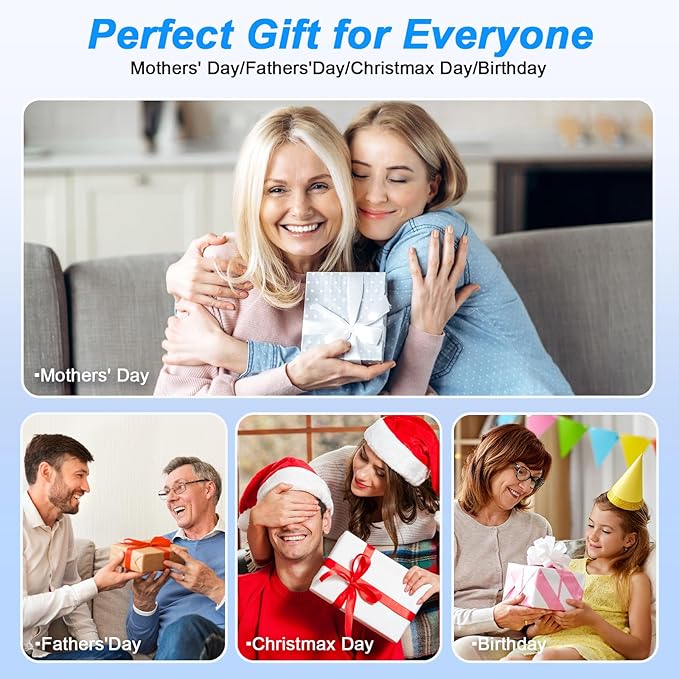 Gifts for Men Women-TechGlow Bluetooth Speaker with Phone Stand and Wireless Charger Compatible with iPhone 16 15 14 13 Pro XS 8 Plus Samsung Galaxy S25 S24 S23 Note 20 Birthday Gift Idea for Mom Dad