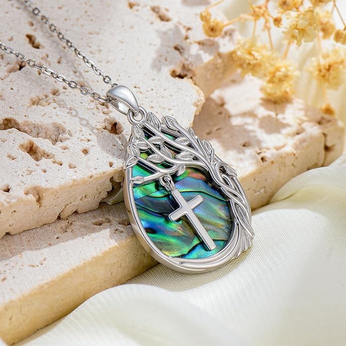 Jewish Jewelry Tree of Life Necklace 925 Jewish Sterling Silver Pendant Necklace Women Gift