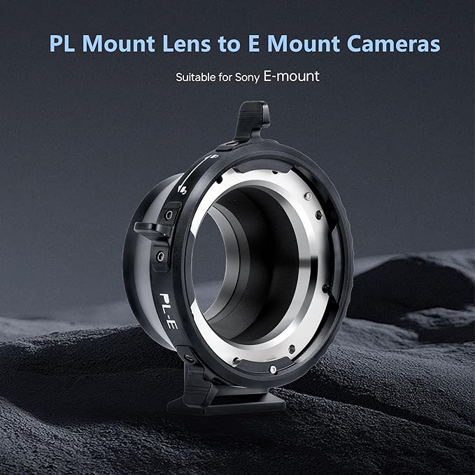VILTROX PL-E Lens Adapter, Lens Converter Ring Camera Lens Mount Adapter Ring Compatible with PL Lens to Sony E/NEX Mount Cameras A7S3/FS7/5/FX9 /A7R4/R3/a Series/Nex Series