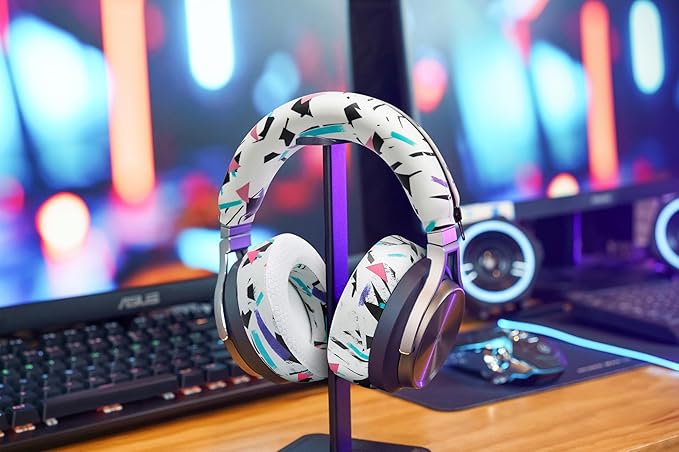 WC BandZ Virtuoso V2 - Silicone Headband Cover for Corsair Virtuoso Headphones by Wicked Cushions | Machine Washable, No More Flaking Leather | for Virtuoso Wireless, XT, and SE | 90's White