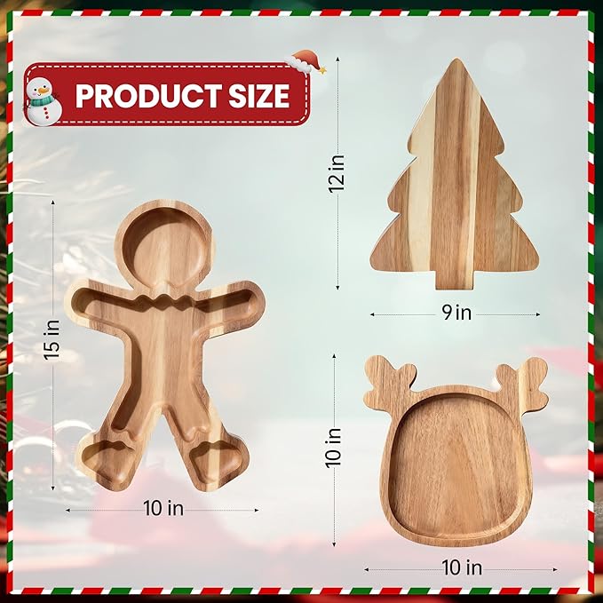 Charcuterie Board Set,Cheese Board for Serving,Gifts for Kitchen & Parties & House Warming,3-Piece Set,Large Size with Forks,Birthday Gift for Women