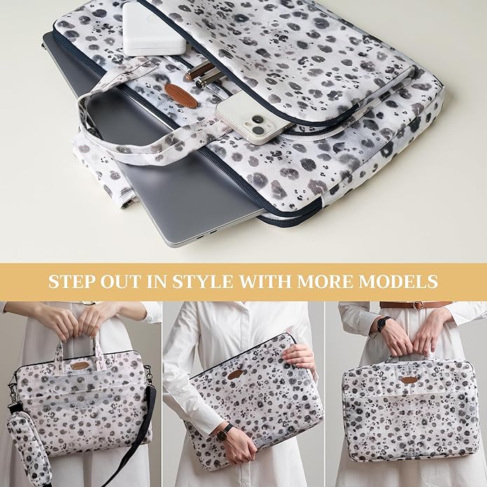 Maison d'Hermine Laptop bag with front pocket Stain and water repellent Cotton canvas