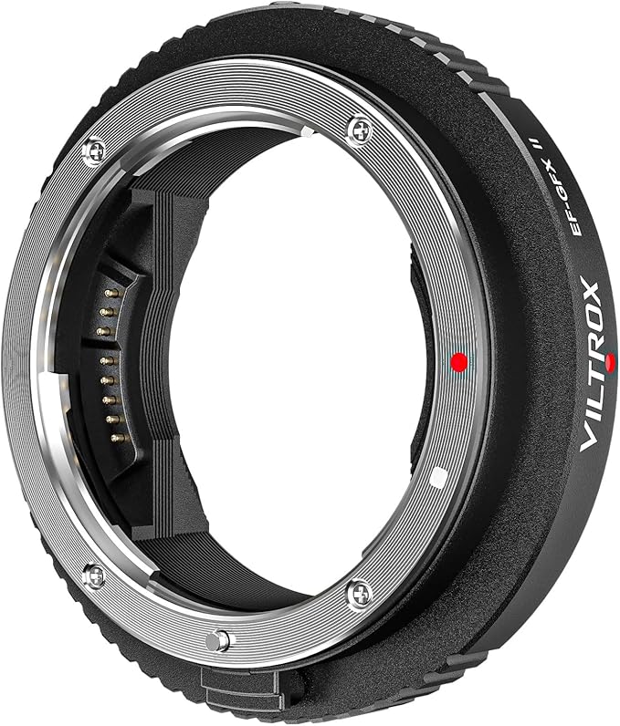 VILTROX EF-GFX II Auto Focus Lens Mount Adapter Converter with Aperture Control, EXIF Transmitting Compatible with Canon EOS EF/EF-S Lens to Fujifilm G-Mount GFX Cameras GFX 100S 50S 50R