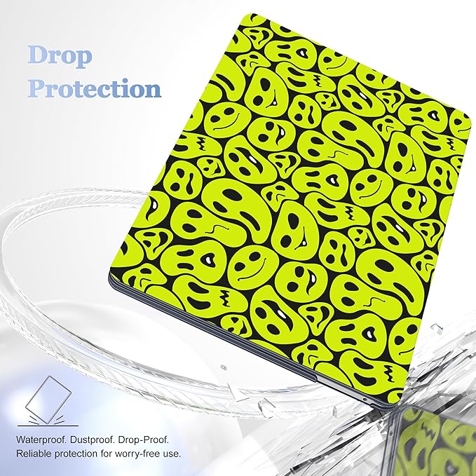 Case for MacBook Pro 13 inch with/Without Touch Bar (2016-2022, M2 A2338 M1 A2289 A2251 A2159 A1989 A1706 A1708), Hard Shell + Keyboard Cover + Dust Plug, Distorted Emoticon