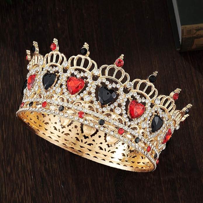 Queen Crown Rhinestone Wedding Crowns and Tiaras for Women Costume Party Hair Accessories Princess Birthday Crown Crystal Bridal Crown