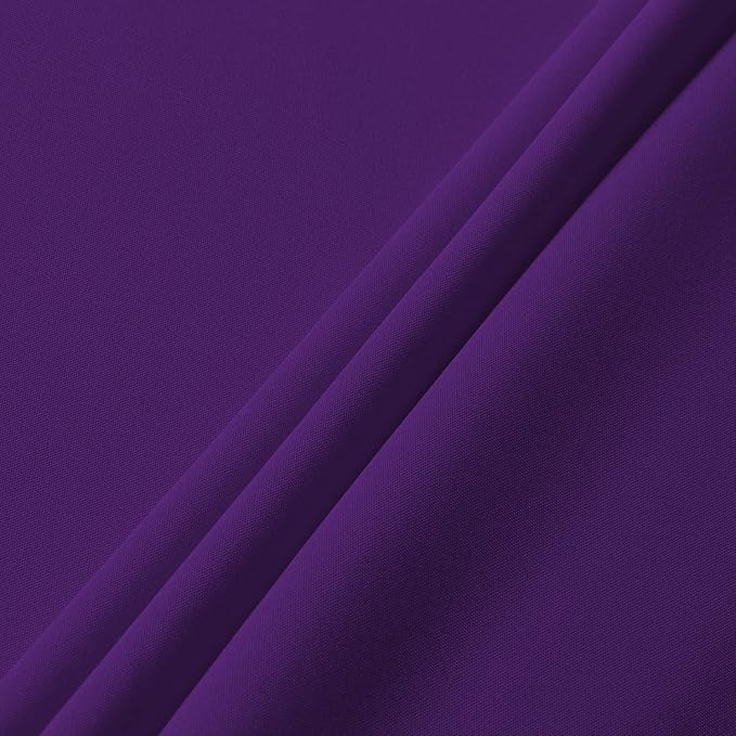 sancua Round Tablecloth - 70 Inch - Water Resistant Spill Proof Washable Polyester Table Cloth Decorative Fabric Table Cover for Dining Tables, Buffet Parties and Camping, Purple