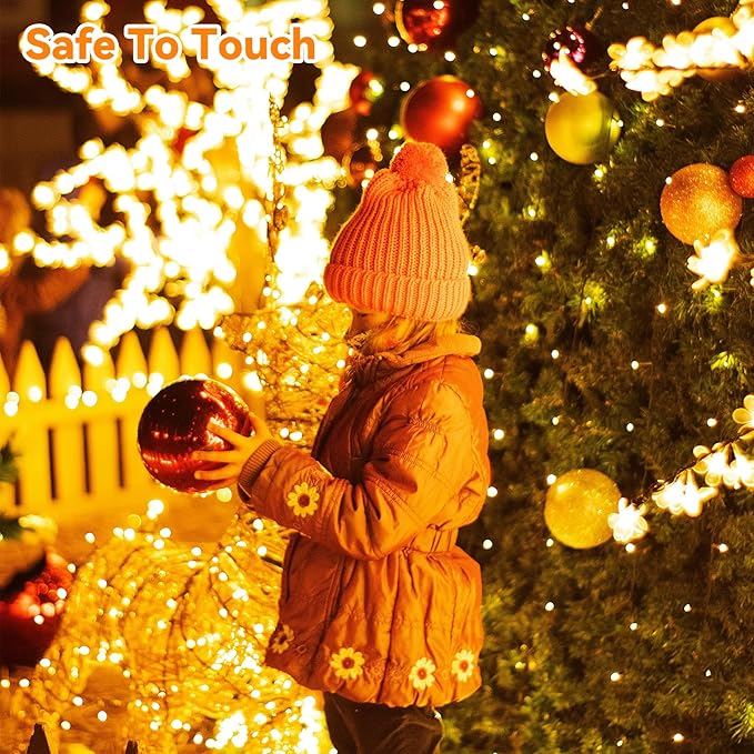LitHome 164FT 500 LED Color Changing Christmas String Lights Outdoor, 35 Colors RGB Christmas Lights with Remote, Dimmable Led String Light Plug in, Xmas Tree Light Indoor for Holiday Party Decor
