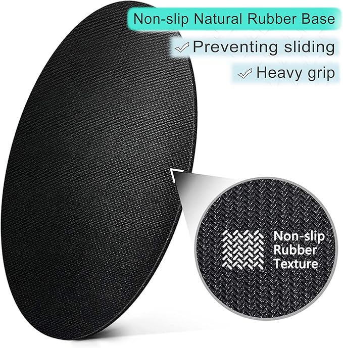 ITNRSIIET Round Mouse Pad with Stitched Edge Premium-Textured Waterproof Non-Slip Rubber Base Desktop Protection Mat Diameter 8.7 inches, Flowers and Butterflies