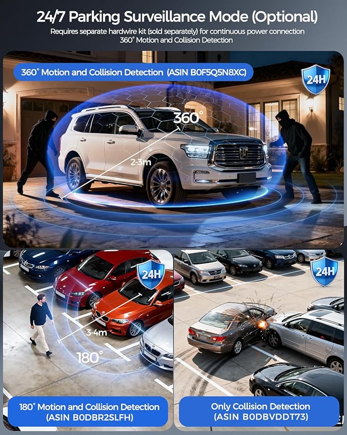 4K Dash Cam Front and Rear STARVIS 2 IMX675 & IMX307 Dual HDR, 4" Touch Screen Dash Camera Built-in GPS 5G WiFi, Car Camera with 64G Card, Voice Control, Night Vision, Parking Mode V100-2CH