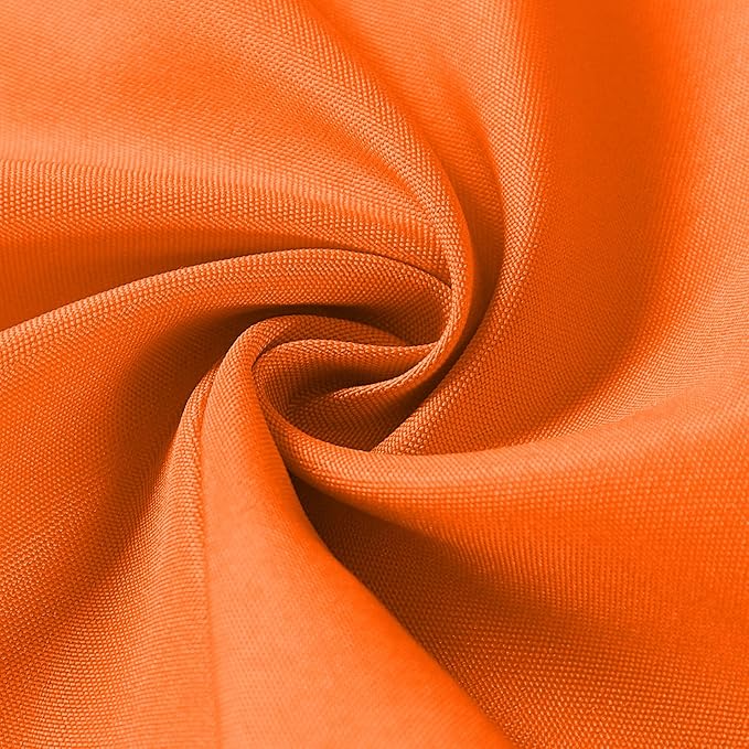 Cupuamon Cloth Napkins 20x20 inch Washable Polyester Dinner Napkins Soft Table Napkins for Wedding Party Dining Banquet(Orange,12PCS)