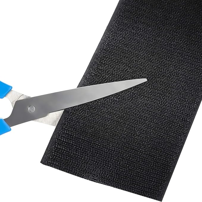 Cable Floor Strip Cord Cover Grip Floor Cable Protector Carpet Cable Management, Hold Cords in Place, Keep Cables Organized, Protect Cords and Prevent a Trip Hazard, 3 Inch x 10 Feet (10 Feet, Black)
