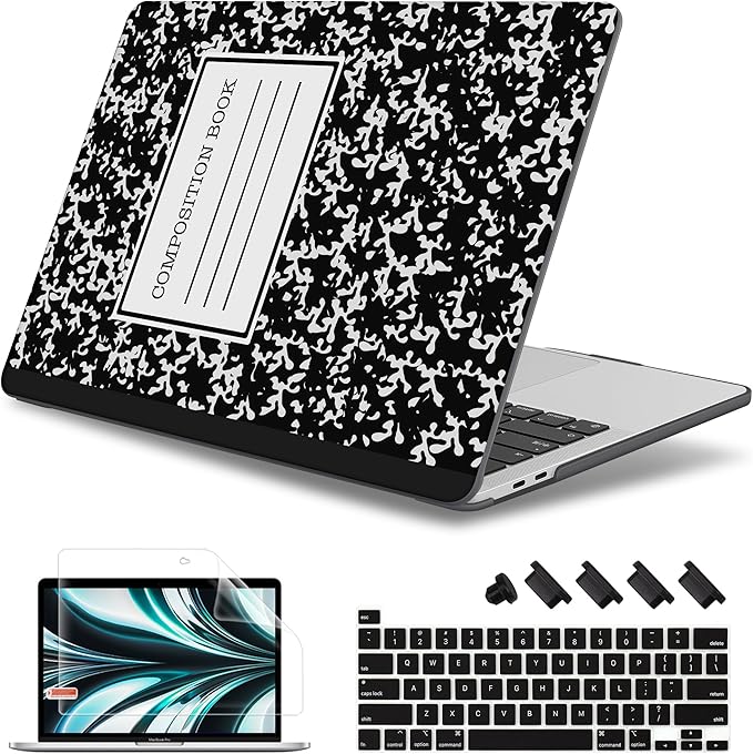May Chen for MacBook Pro 13 Case 2022 2021 2020 Release Models: M2 M1 A2338 A2289 A2251, Plastic Hard Shell Case with Keyboard Cover for MacBook Pro 13 inch with Touch Bar fits Touch ID, Book