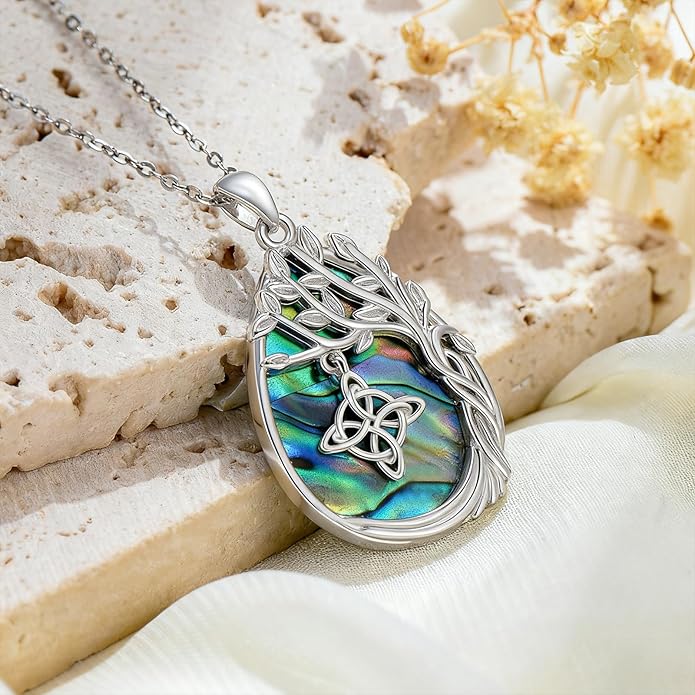 Jewish Jewelry Tree of Life Necklace 925 Jewish Sterling Silver Pendant Necklace Women Gift