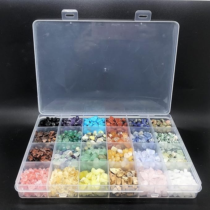 Gemstone Beads Natural Irregular Shaped Stone Chips Crystal Energy Healing Power for Jewelry Making(24 Material)
