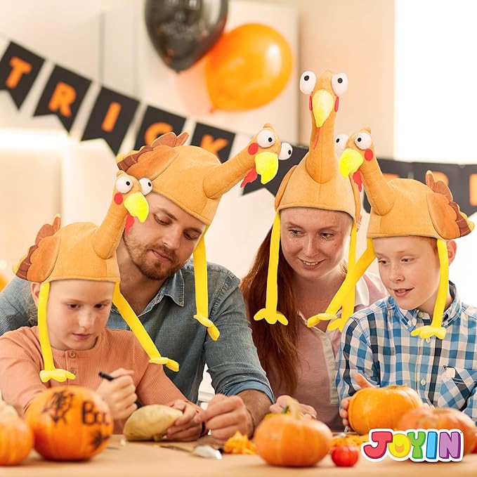 Spooktacular Creations Thanksgiving Turkey Hat, Thanksgiving Accessories Turkey Hat for Party Favor Supplies, Dress-up Party for Adults