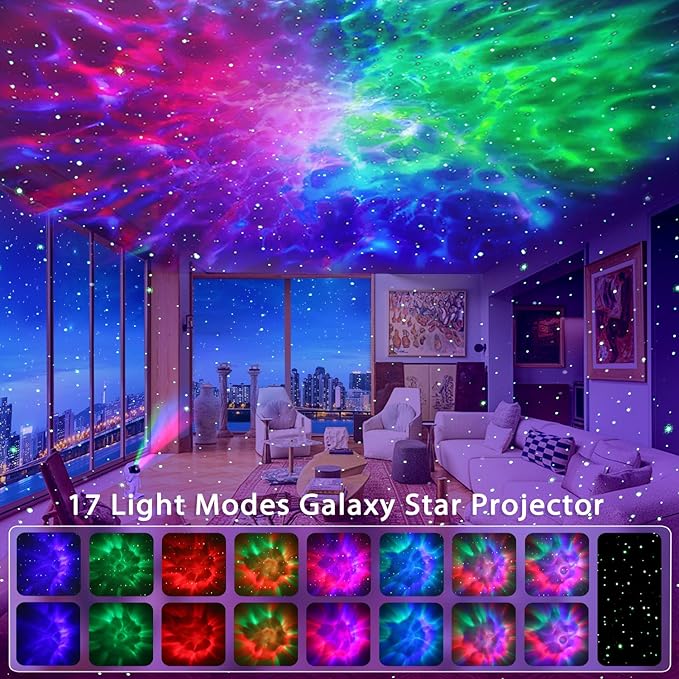 Star Projector, Galaxy Projector for Bedroom, Night Light with Timer and Remote Control, Gift for Kids Adults for Birthdays, Christmas