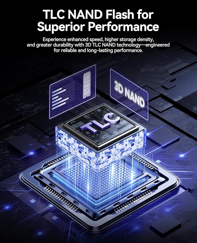ORICO OSC 2TB M.2 NVMe SSD for Desktop PC, PCIe 4.0 Internal SSD with 7450MB/s Read, TLC NAND, Pre-Installed Pro-Grade Finned Heatsink, Innovative IceArmor Cooling, M.2 2280 Drive