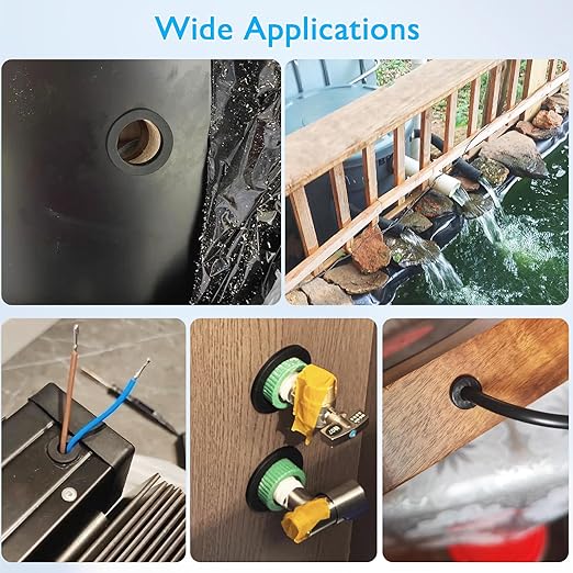 25 Pcs 1/4" Drill Hole, 3/16" ID Silicone Rubber Grommets for Wiring, Automotive Firewall Hole Plug, Small Top Hat Grommet for Vinyl Tubing in Hydroponic Irrigation System Metal Wall Drywall