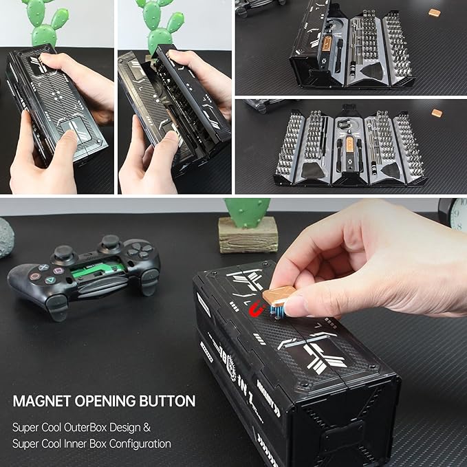 Mini Precision Screwdriver Set,JAKEMY 180 in 1 Laptop Screwdriver Repair Tool Kit,Magnetic Multi-Bit Tiny Screwdriver Bit Kit for DIY,Computer,PS5,Xbox,RC Car,Jewelers,Glasses,Watch,Home
