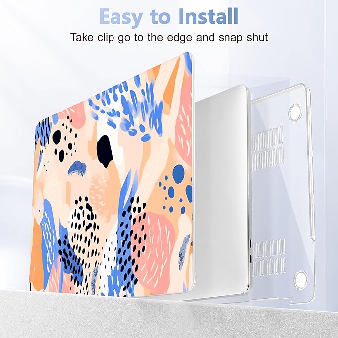 May Chen for New MacBook Pro 13 Case 2022 2020 Release (A2338 M1 M2/A2289/A2251), Plastic Crystal Hard Shell Case Cover with Keyboard Cover for MacBook Pro 13-inch Touch Bar, Bohemian Pattern