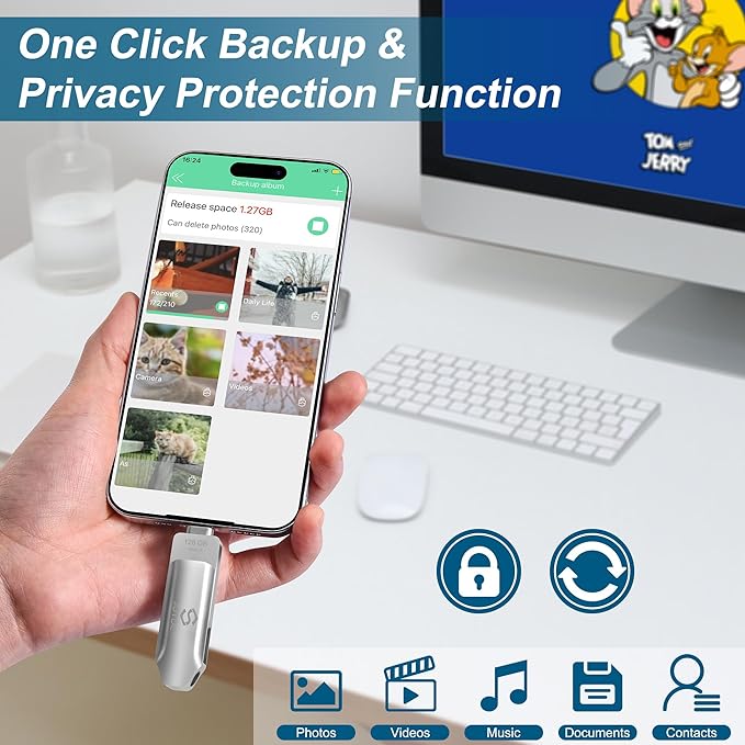 512GB Photo-Stick-for-iPhone 16 15 Flash Drive iPhone-External-Storage iPhone-Photo-Backup-Stick USB C Memory Stick iPad Thumb-Drive-iPhone-Memory iPhone-USB-Storage-Flash-Drive Photo-Stick-Android
