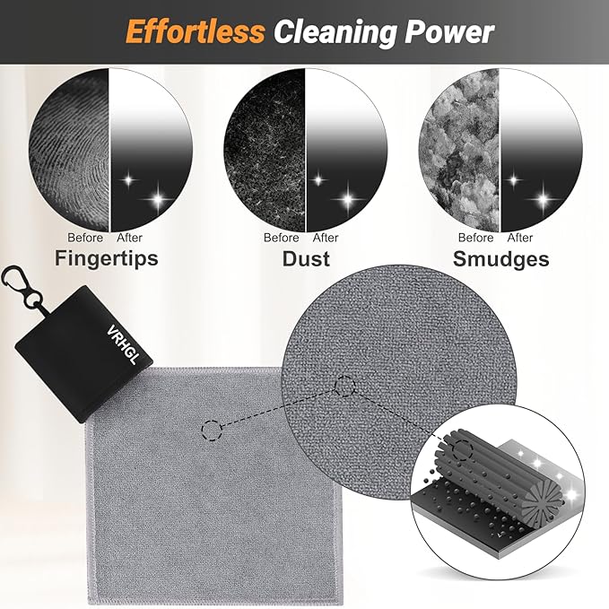 2 Sided Portable Glasses Cleaner, Patriotic Gasses Cleaning Cloth Keychain,Reusable Microfiber Eyeglasses Cleaning Cloth for Sunglasses Lens Camera Phone Screens
