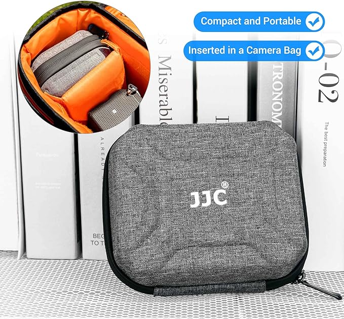 JJC 10 Pockets Hard Shell Lens Filter Bag Up to 95mm, Water Resistant & Dustproof, Camera Filter Pouch Carrying Case for Photography Round Filter with Microfiber Cleaning Cloth