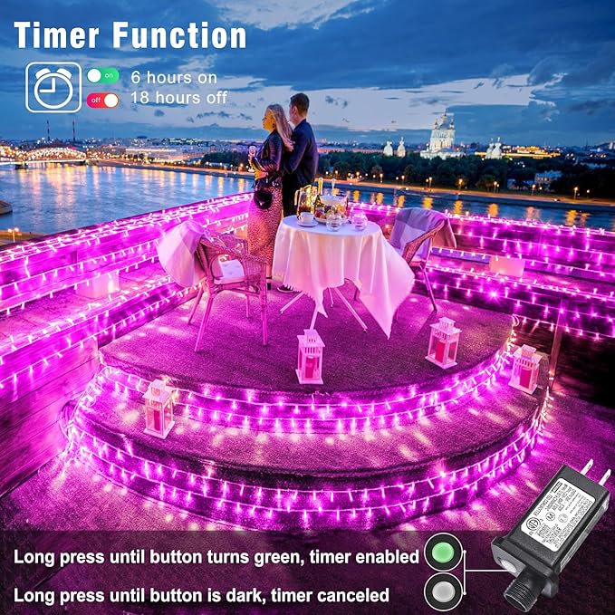 Christmas Lights Indoor, 132FT 400 LED Outdoor String Lights with 8 Modes Waterproof, Plug in Fairy Twinkle Lights Clear Wire for Home Patio House Xmas Wedding Decorations
