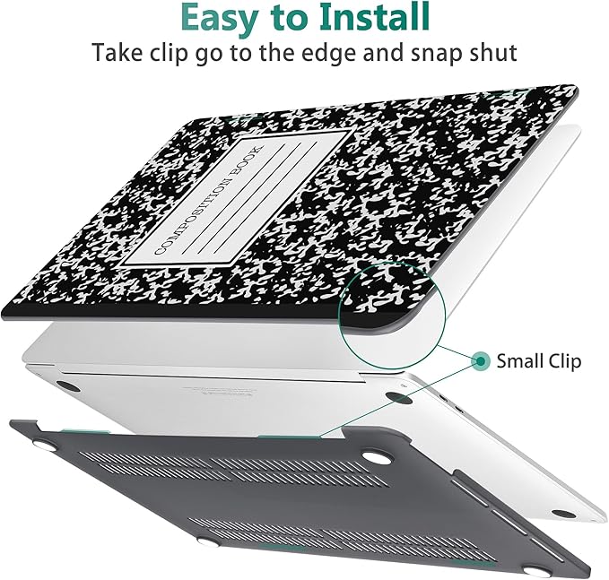 May Chen for MacBook Pro 13 Case 2022 2021 2020 Release Models: M2 M1 A2338 A2289 A2251, Plastic Hard Shell Case with Keyboard Cover for MacBook Pro 13 inch with Touch Bar fits Touch ID, Book