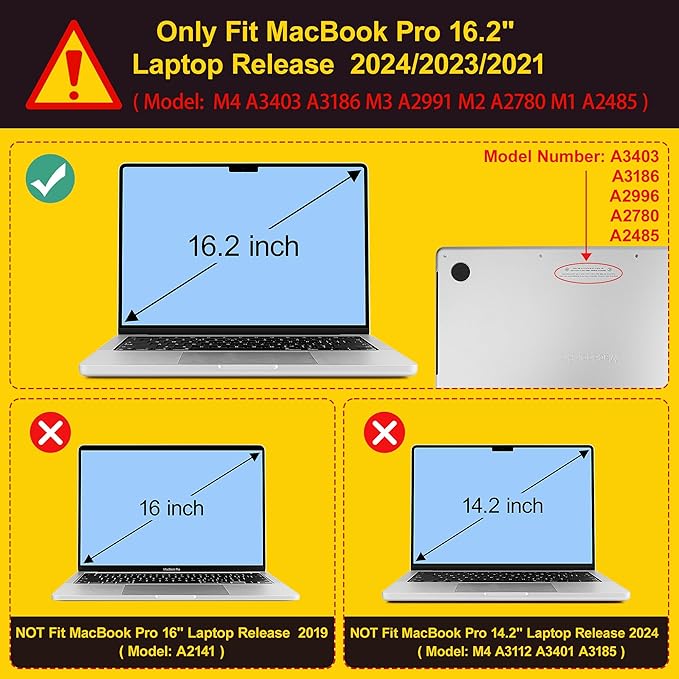 for MacBook Pro 16 inch Case 2021 2022 2023 2024 Release A3186 A3403 M4 A2991 M3 A2780 M2 A2485 M1 Pro/Max, Hard Shell Case with Screen Protector & Keyboard Cover, Leopard Cherry