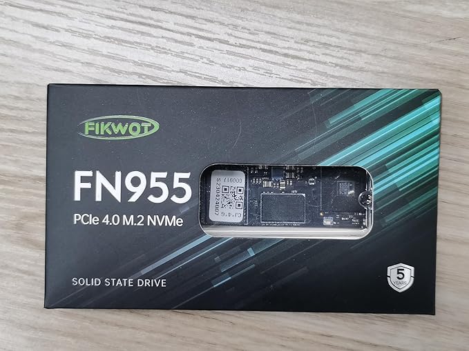 FN955 2TB NVMe SSD M.2 2280 PCIe Gen4x4, Up to 7300MB/s, 3D NAND TLC Flash Internal Solid State Drive, Configure SLC Cache, Storage and Memory Expansion for PS5 Laptop Desktop