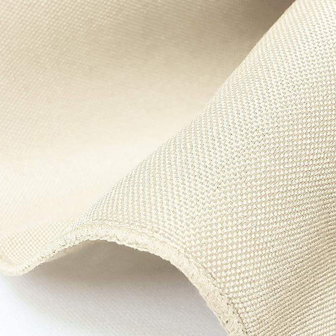 TableLinensforLess 17"x17" Polyester Cloth Napkins, Set of 12 (Ivory) | Easy-Care, No-Iron Finish, Superior Color Retention, Machine Washable