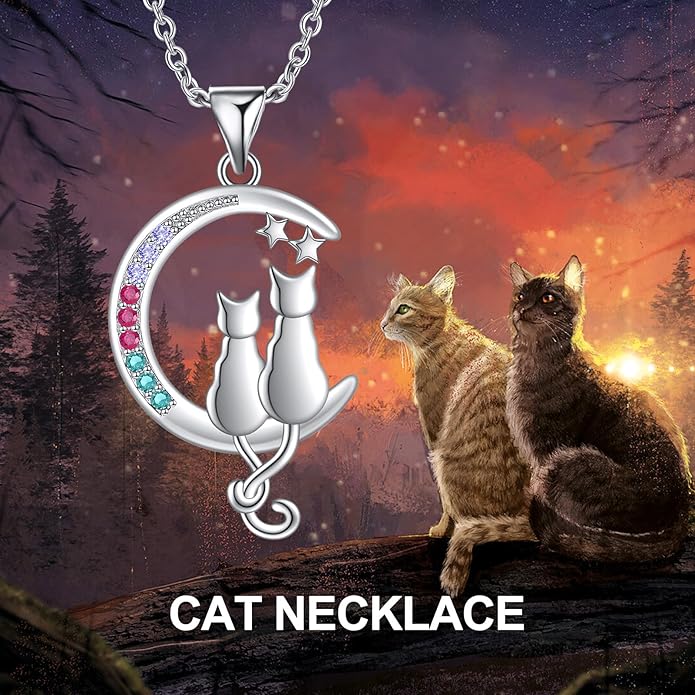 Animal Necklace Cat/Fox/Otter/Sloth/Cow/Highland Cow/Koala Necklace Cute Animal Jewelry Gifts for Women