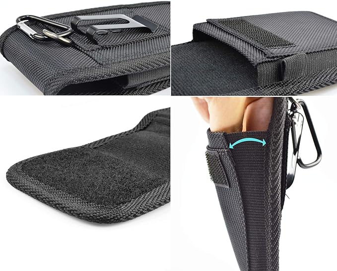Njjex Cell Phone Holster for Samsung Galaxy S25 Ultra S24 S23 Plus S22 S21 S20 FE Note 20 Ultra A14 A15 A16 A17 A35 A36 iPhone 14 15 16 17 Pro Max Belt Clip Holster Phone Pouch Holder Carrying Case