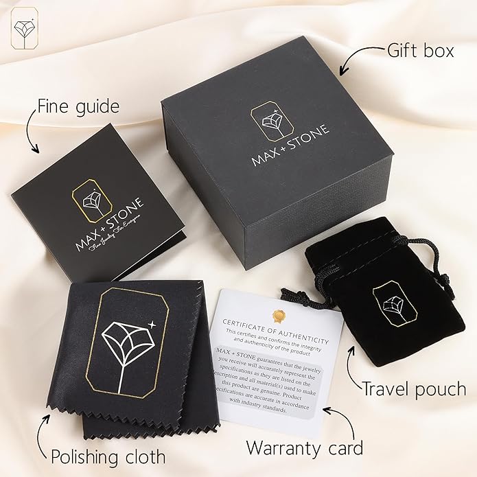 MAX + STONE 10K Gold 3.0 Carat Princess Cut Cubic Zirconia Engagement Ring with Wedding Band Set | CZ Wedding Rings for Women in Size 4.5 to 9 with Gift Box