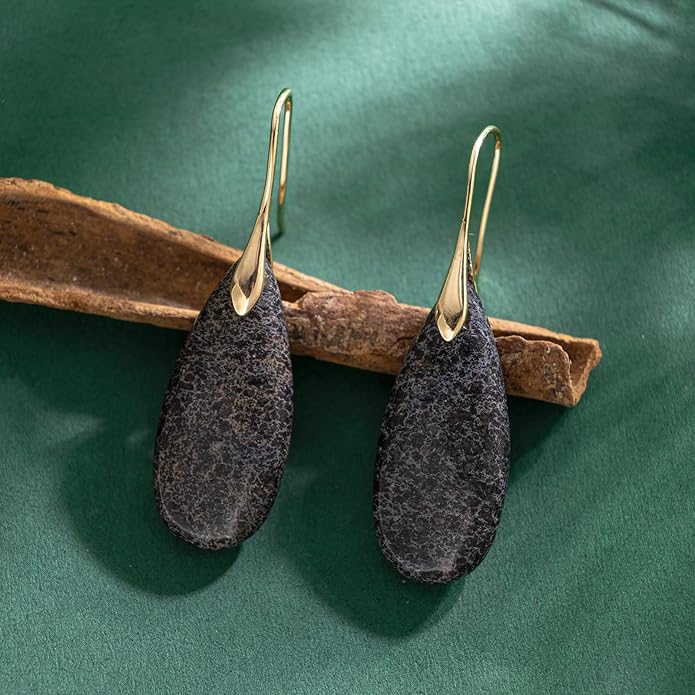 SELOVO Stone Fishhook Dangle Drop Earrings Statement Earrings for Women Stone