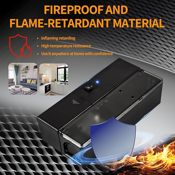 GSS Electric Mouse Trap,Smart Electronic Mouse Trap,Escape-Proof Design Mice Traps,Battery Powered with Alert Light