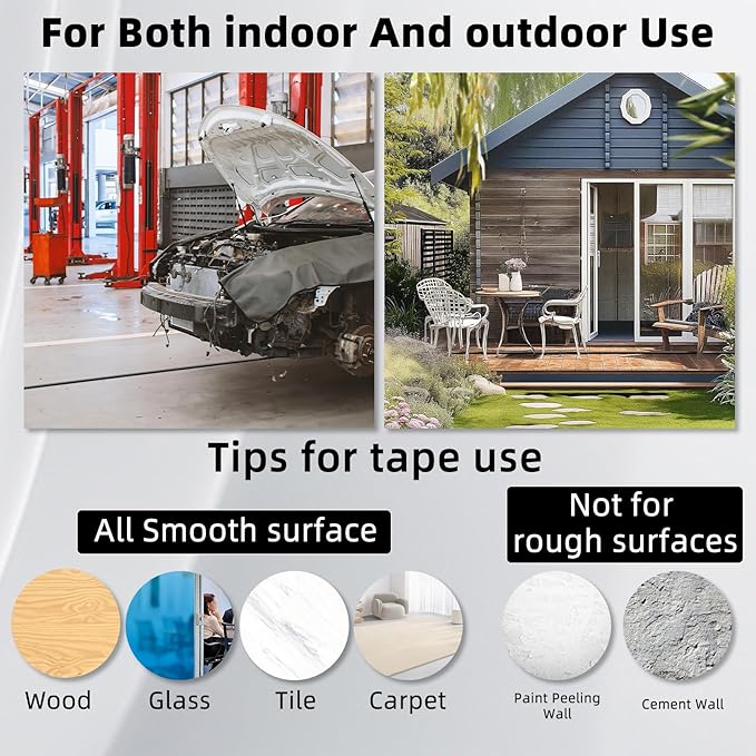 9.8ft Floor Cord Cover, Silicone Wire Hider, Hide Extension Cords, Protect Cords, Prevent Cable Trips, Heavy-Duty Adhesive-Backed Anti-Trip Cable Protector for Floor, Desk & Wall
