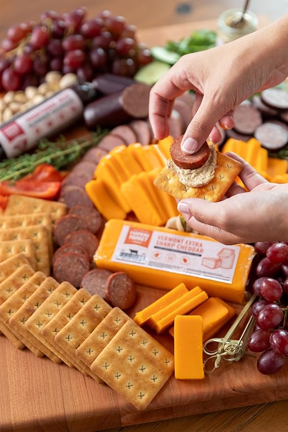 Farmers Market Gift Basket, Gluten Free, Keto, Paleo, Low Sodium, Zero Sugar, Christmas Charcuterie Board, Holiday Meat and Cheese Gift Baskets, Classic Assortment
