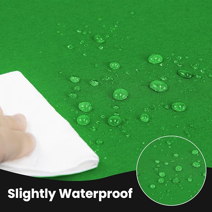 Ascoza 2 Pack Fitted Tablecloth for 6 Foot Rectangle Tables 72 x 30 Inch Emerald Table Covers Water Resistant Polyester Table Cloth for Wedding, Parties,Display, Trade Show (Emerald)