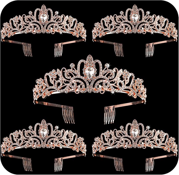 Crystal Tiara Crowns For Women Girls Princess Elegant Crown with Combs Women's Headbands Bridal Wedding Prom Birthday Party