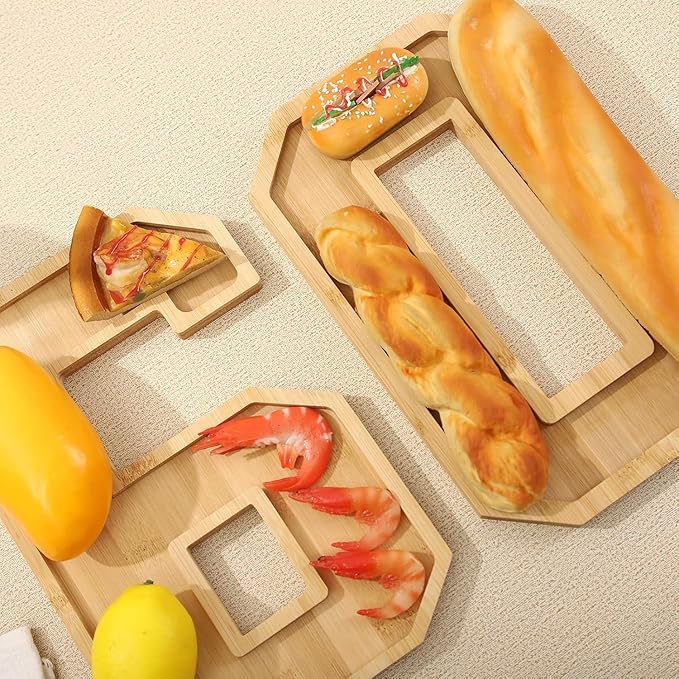 Brainy 60th Birthday Party Supplies Trays Number Charcuterie Tray Wooden Serving Anniversary Number Charcuterie Tray for 60th Birthday Anniversary Party Decorations Chocolate Candy Container