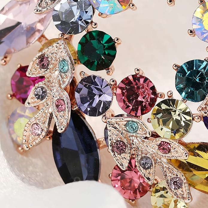 Brooch Pins For Women Fashion, Flower Brooches Jewelry For Women Floral Series Brooches And Pins Designer Lady's Costume