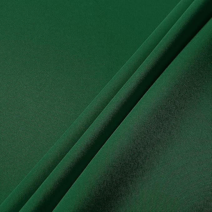 sancua Round Tablecloth - 90 Inch - Water Resistant Spill Proof Washable Polyester Table Cloth Decorative Fabric Table Cover for Dining Tables, Buffet Parties and Camping, Hunter Green