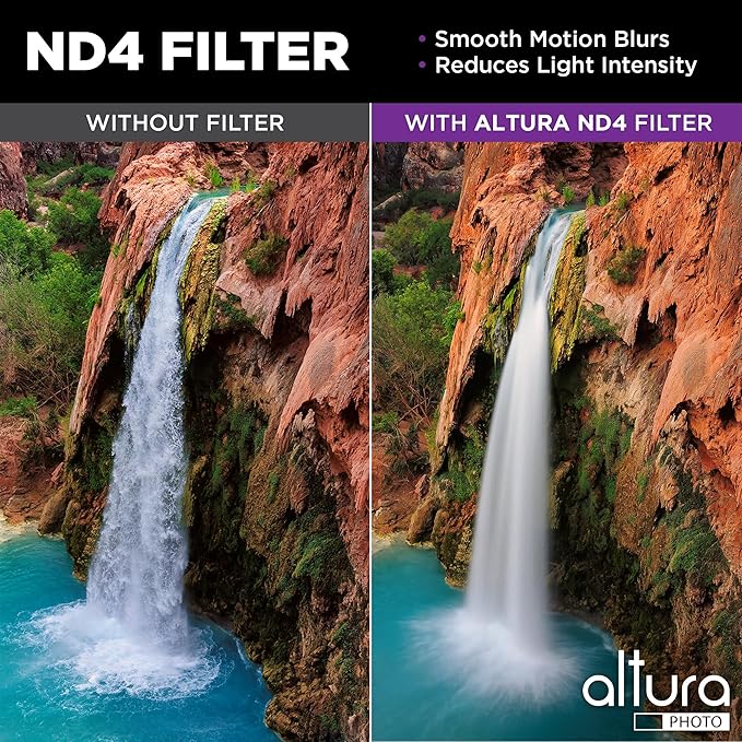 Altura Photo 49mm Lens Filter Kit - Multi-Coated UV Protector, CPL Polarizing and ND Neutral Density Filters + Case for Camera Accessories & Lenses