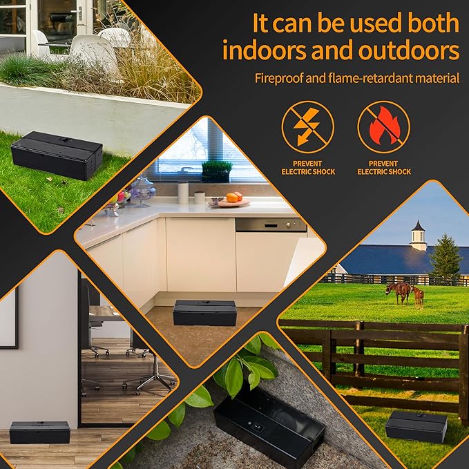 GSS Electric Mouse Trap,Smart Electronic Mouse Trap,Escape-Proof Design Mice Traps,Battery Powered with Alert Light