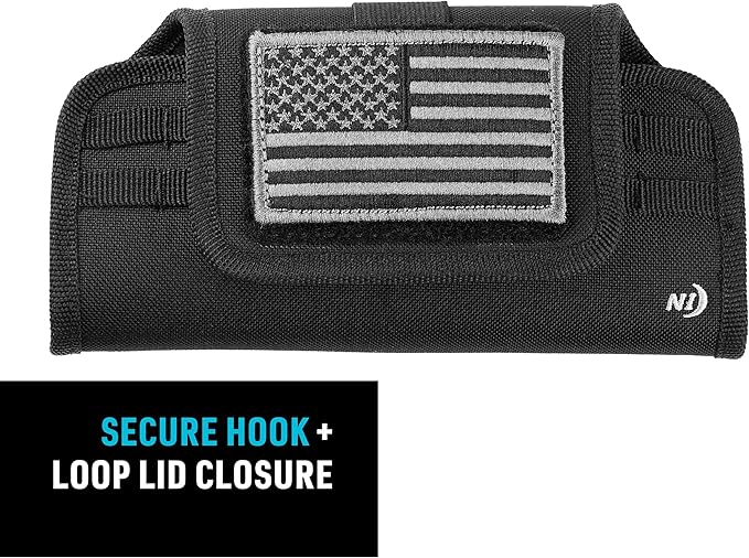 Clip Case Horizontal Universal Phone Holster - XXL - USA Patch