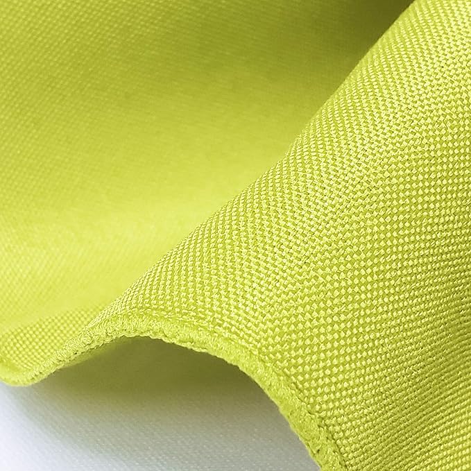 TableLinensforLess 17x17 Inch Polyester Cloth Napkins, Set of 6 (Green Apple)