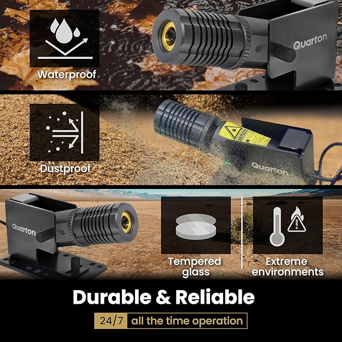 Laser Level ML-400 Green Line Generator for Outdoor Large-Scale Cutting, Measuring, Alignment, Visible in Direct Sunlight, Class 3R product, Waterproof, Built-in Wall Mount, Type-C Port